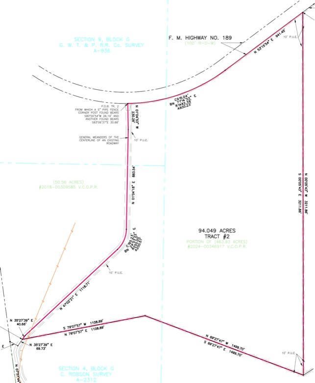 County Line Ranch Plat Survey Gallery Image