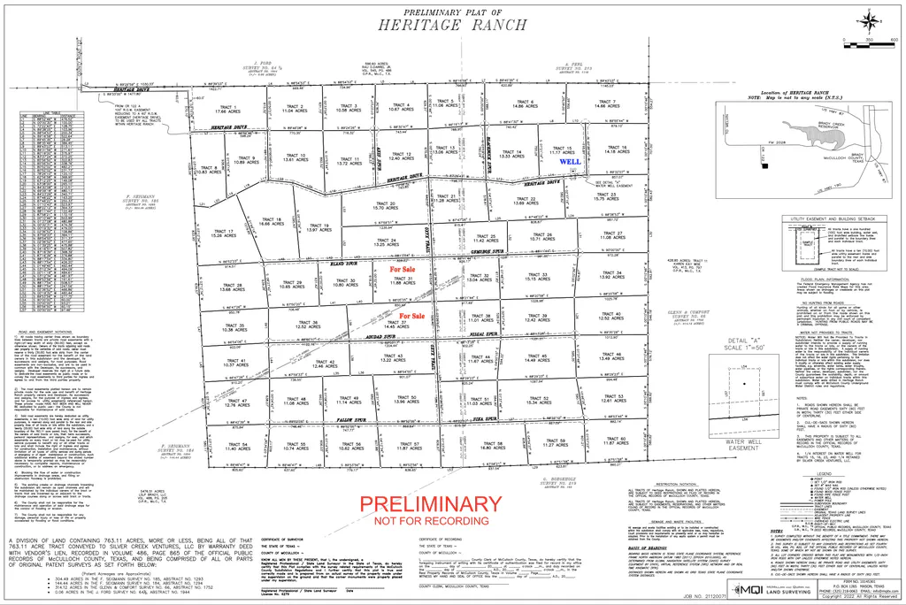 Heritage Ranch Plat Survey Gallery Image